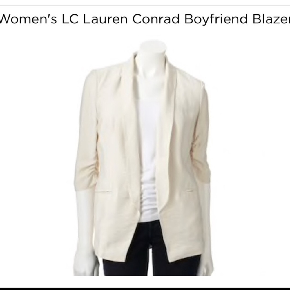 LC Lauren Conrad Cream Blazer